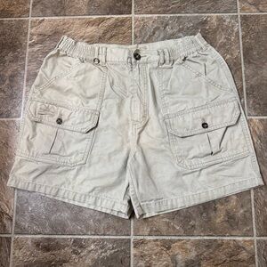 Vintage 90s WindRiver Cargo Utility Short Beige Size 36